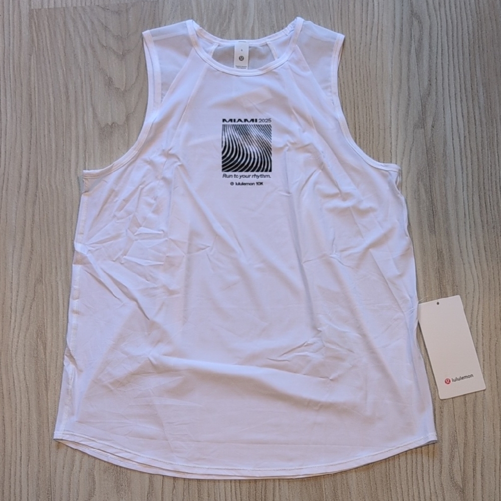 White Lululemon Sculpt Tank